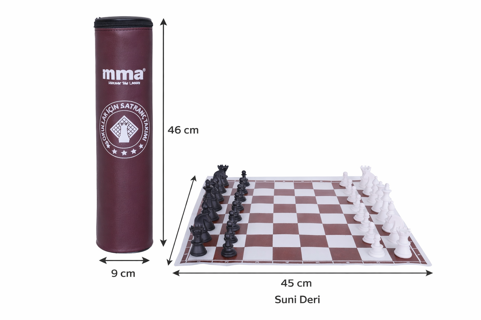İmma Satranç Takımı Rulo Sun Deri 696